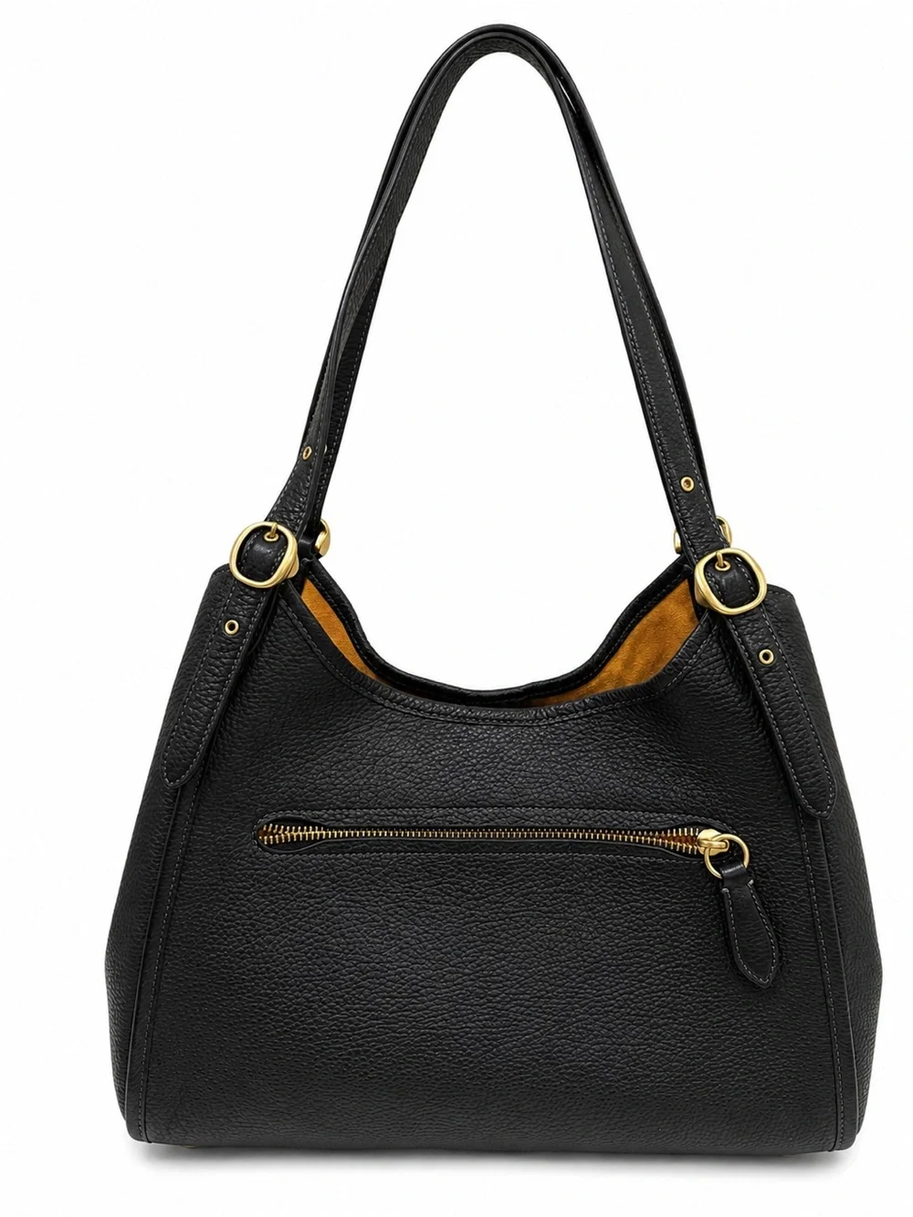 🖤 Coach Bella Medium CR979 Pebble Leather Shoulder Bag – Black